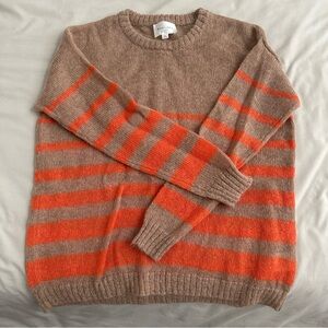 Striped Orange and Brown Sweater